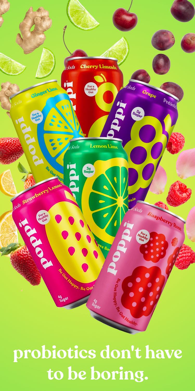 Poppi soda packaging rebrand